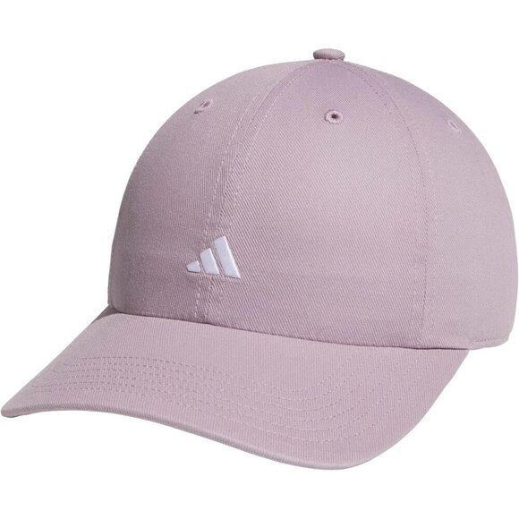 Adidas Women\'s Fig Purple White Saturday Baseball Adjustable Cotton Athletic Hat